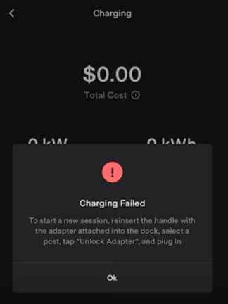 non tesla supercharging failed