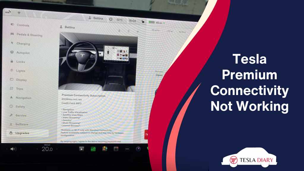 Tesla Premium Connectivity Not Working